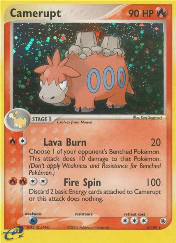 Camerupt #4 – Ruby & Sapphire card