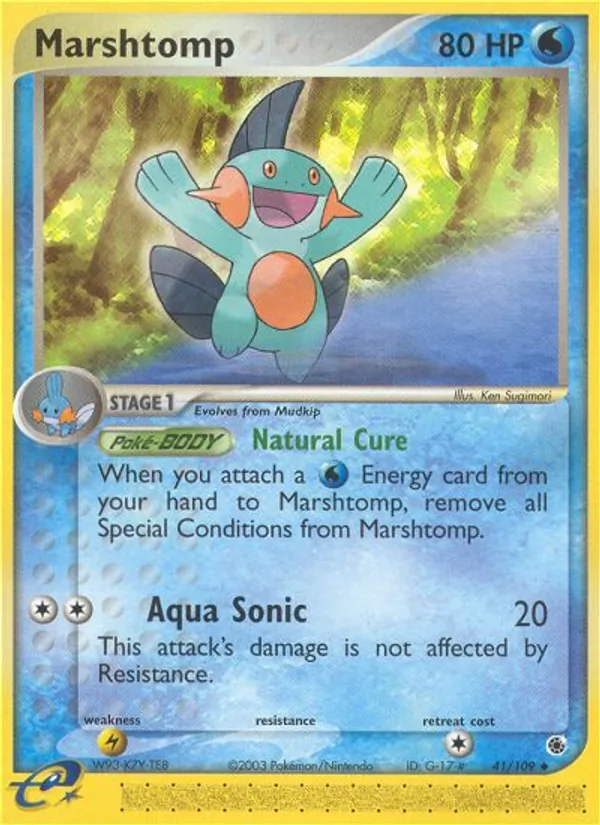 Marshtomp #41 – Ruby & Sapphire card