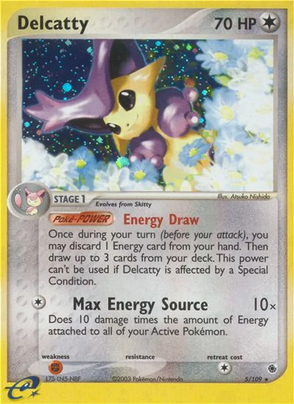 Delcatty #5 – Ruby & Sapphire card