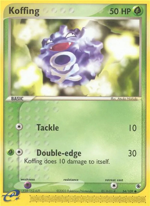 Koffing #54 – Ruby & Sapphire card