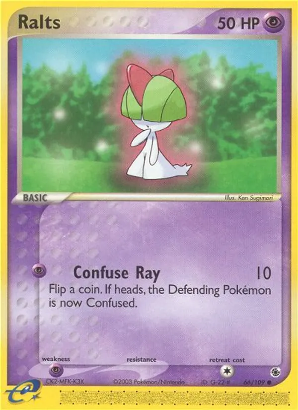 Ralts #66 – Ruby & Sapphire card