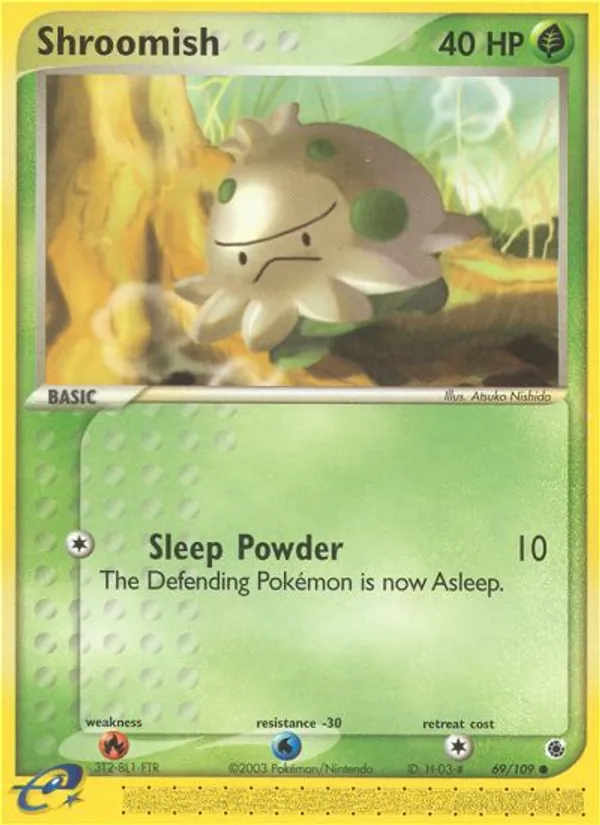Shroomish #69 – Ruby & Sapphire card