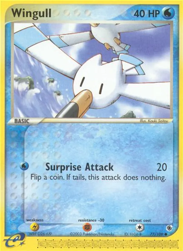 Wingull #77 – Ruby & Sapphire card