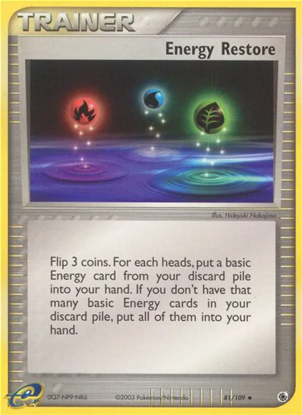Energy Restore #81 – Ruby & Sapphire card