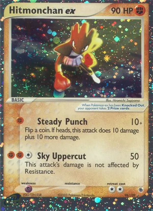 Hitmonchan ex #98 – Ruby & Sapphire card