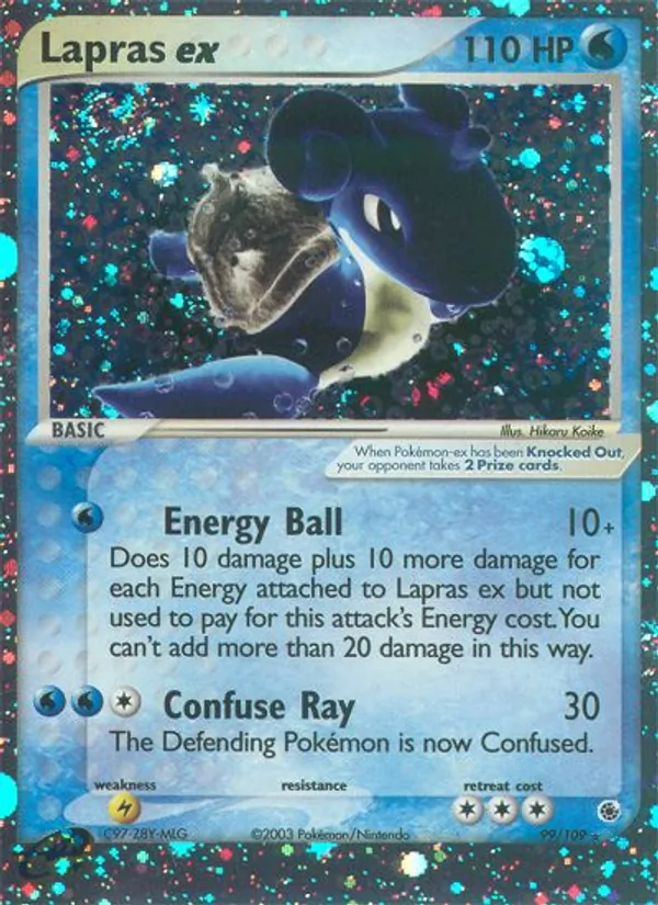 Lapras ex #99 – Ruby & Sapphire card