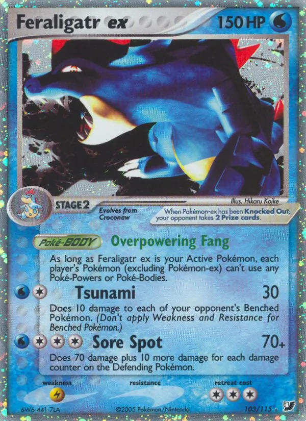 Feraligatr ex #103 – Unseen Forces card