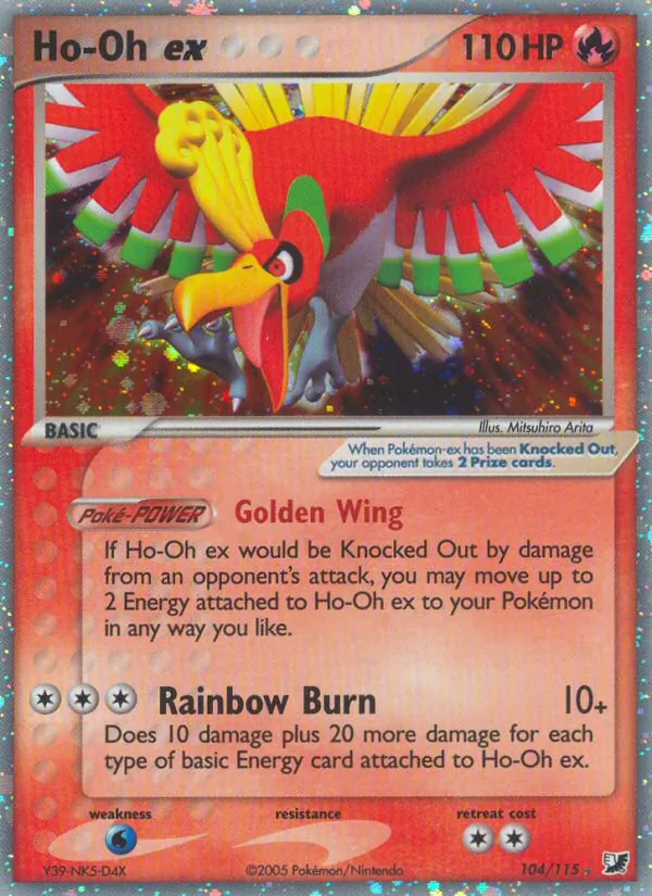 Ho-Oh ex #104 – Unseen Forces card