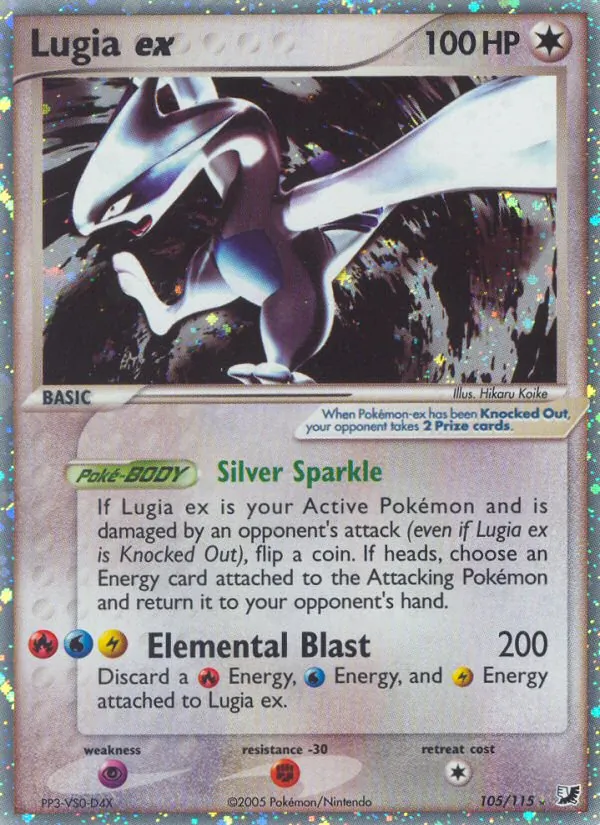 Lugia ex #105 – Unseen Forces card
