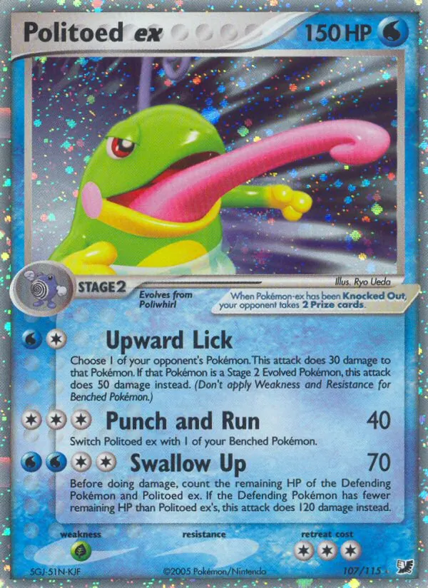 Politoed ex #107 – Unseen Forces card