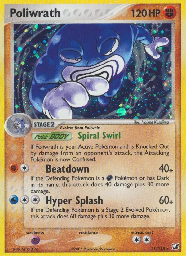 Poliwrath #11 – Unseen Forces card