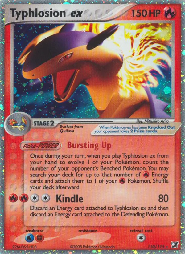 Typhlosion ex #110 – Unseen Forces card