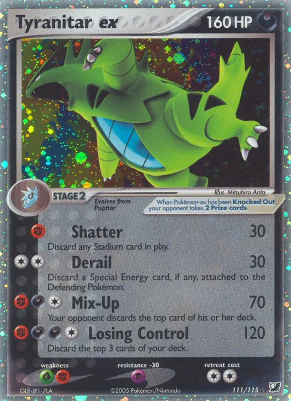 Tyranitar ex #111 – Unseen Forces card