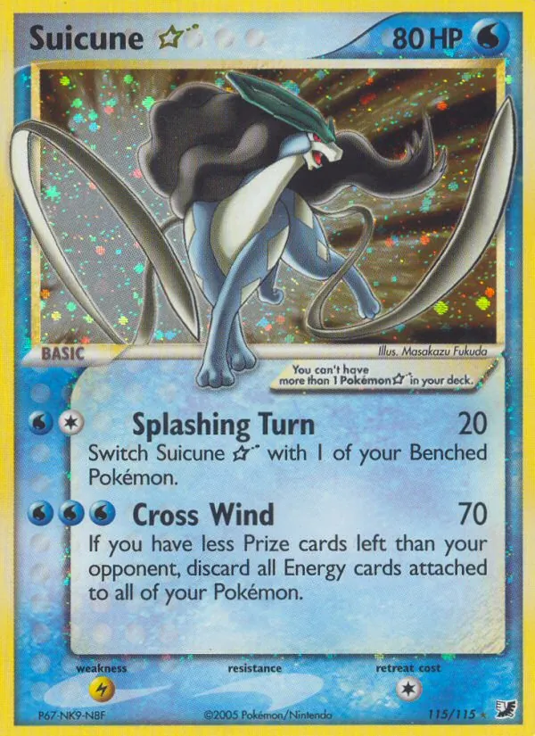 Suicune ☆ #115 – Unseen Forces card