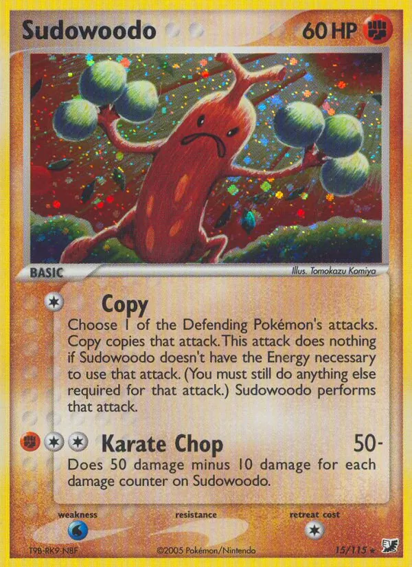 Sudowoodo #15 – Unseen Forces card