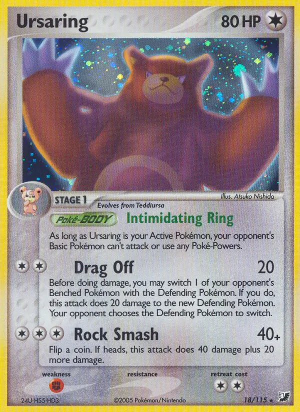 Ursaring #18 – Unseen Forces card