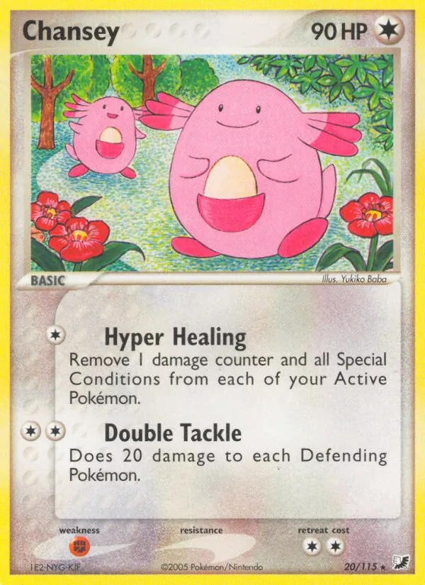 Chansey #20 – Unseen Forces card