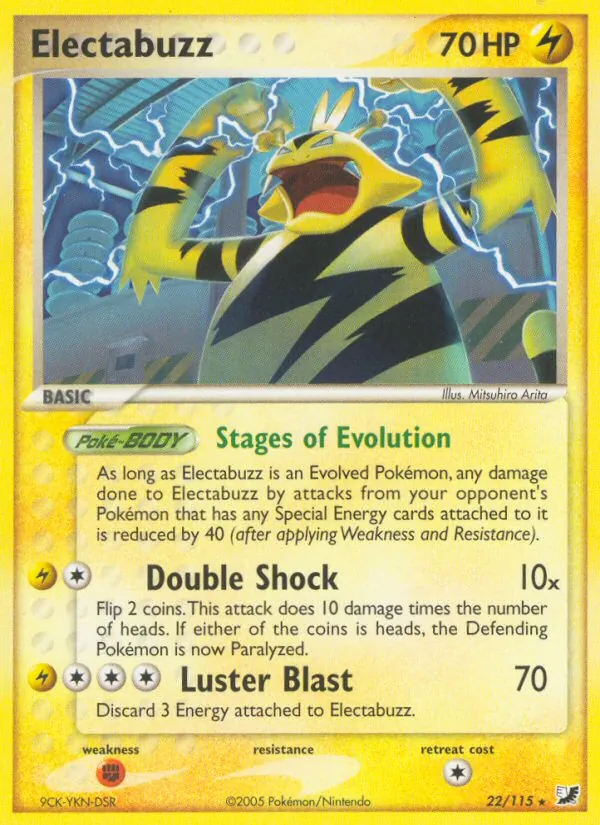 Electabuzz #22 – Unseen Forces card