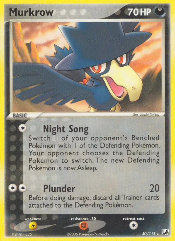 Murkrow #30 – Unseen Forces card