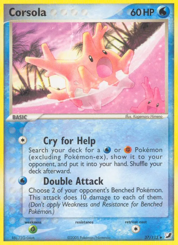 Corsola #37 – Unseen Forces card