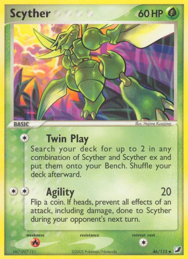 Scyther #46 – Unseen Forces card