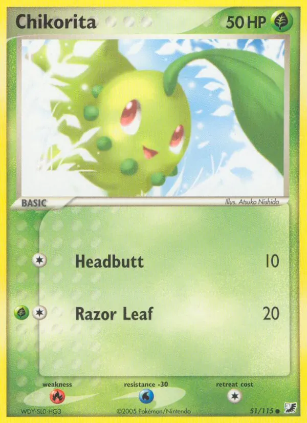 Chikorita #51 – Unseen Forces card