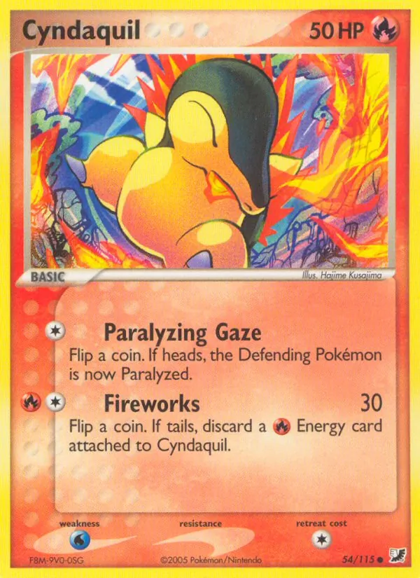 Cyndaquil #54 – Unseen Forces card