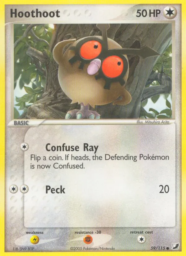 Hoothoot #59 – Unseen Forces card