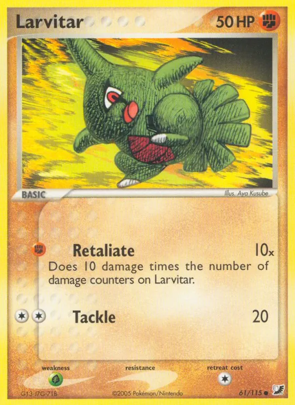 Larvitar #61 – Unseen Forces card