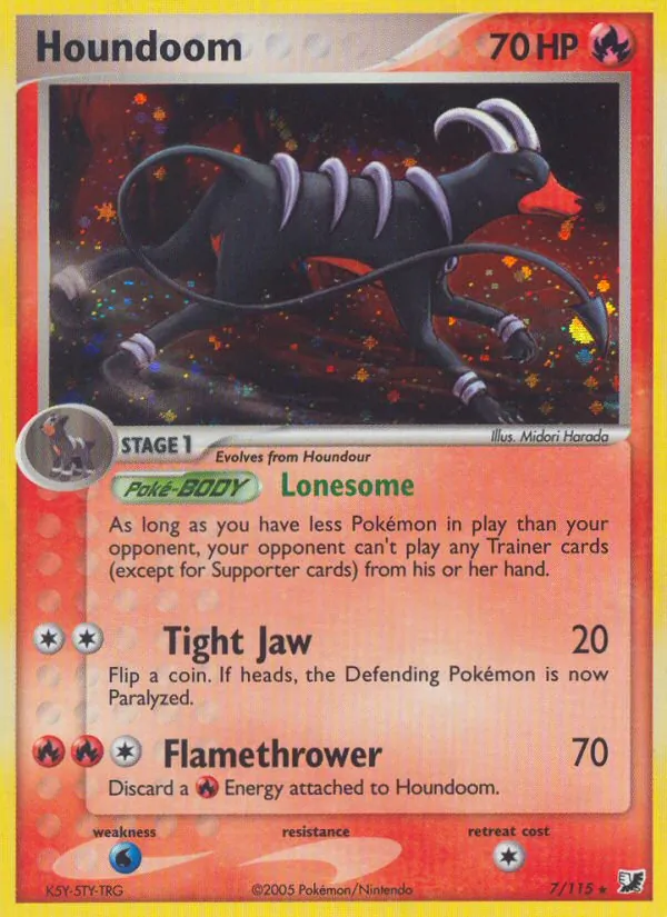 Houndoom #7 – Unseen Forces card