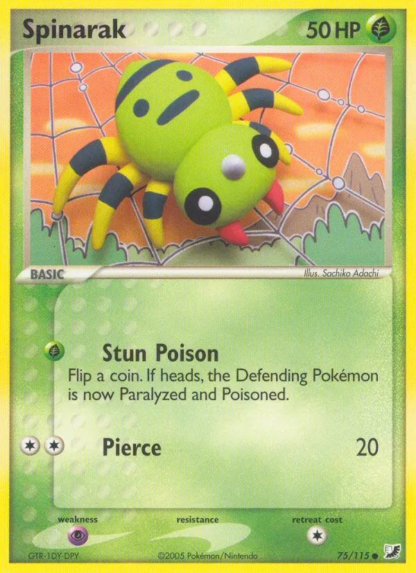 Spinarak #75 – Unseen Forces card