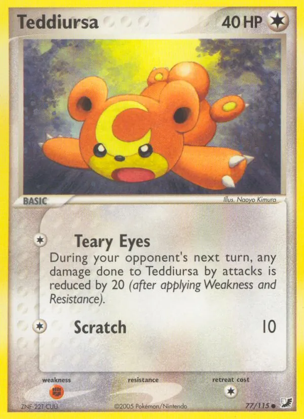 Teddiursa #77 – Unseen Forces card