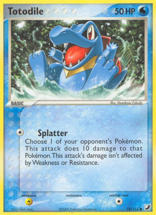 Totodile #78 – Unseen Forces card