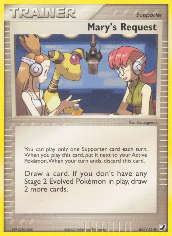 Mary's Request #86 – Unseen Forces card