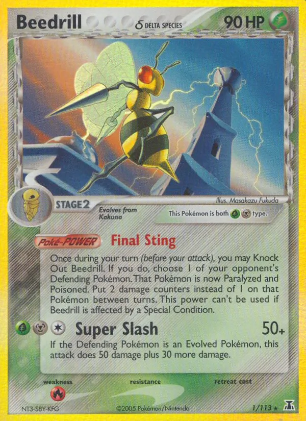 Beedrill δ #1 – Delta Species card