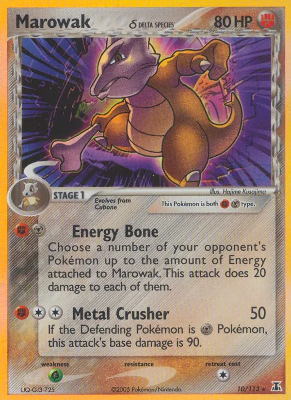 Marowak δ #10 – Delta Species card