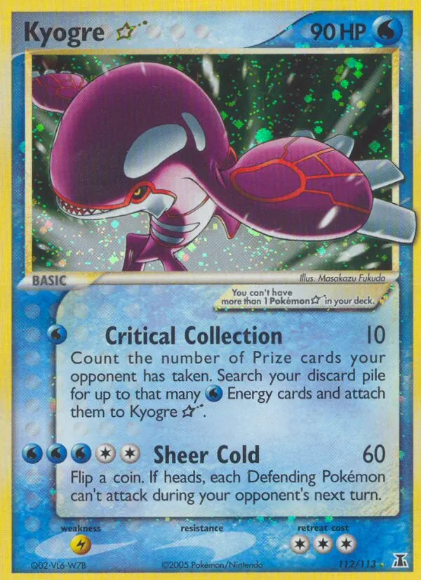 Kyogre Star #112 – Delta Species card