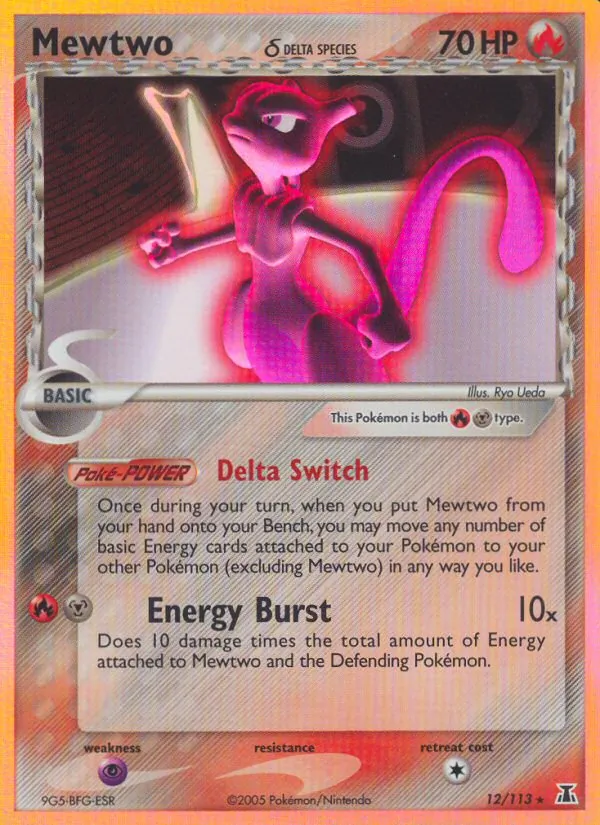 Mewtwo δ #12 – Delta Species card