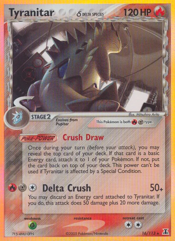 Tyranitar δ #16 – Delta Species card