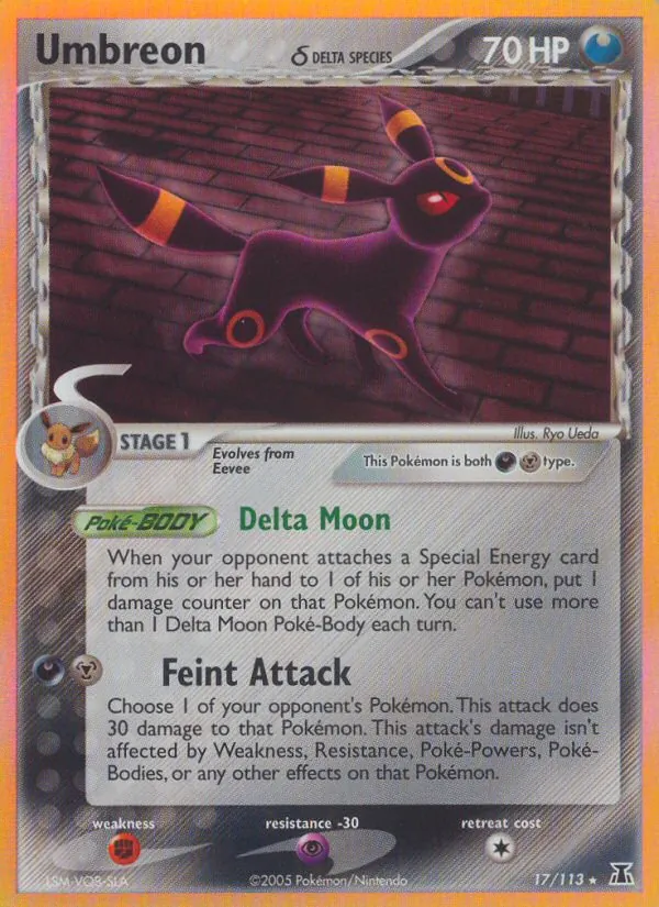 Umbreon δ #17 – Delta Species card