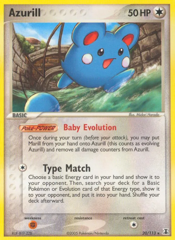 Azurill #20 – Delta Species card