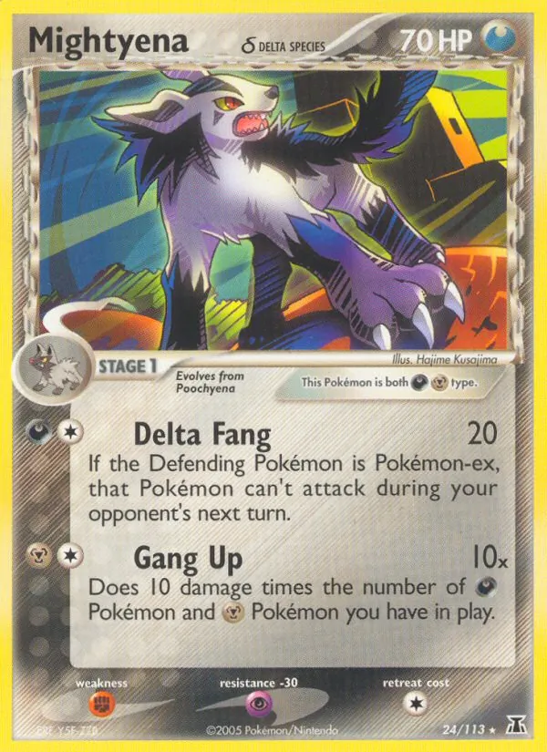Mightyena δ #24 – Delta Species card