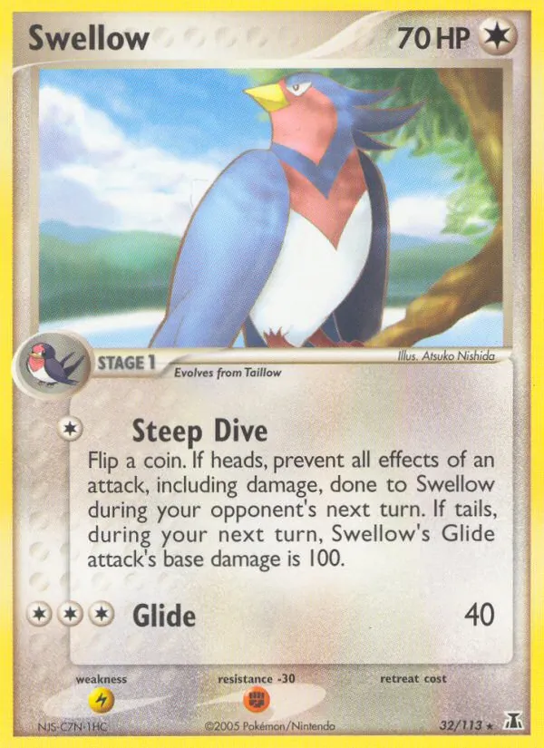 Swellow #32 – Delta Species card
