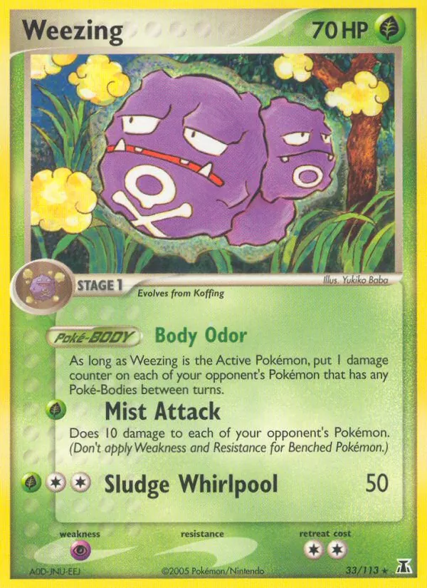 Weezing #33 – Delta Species card