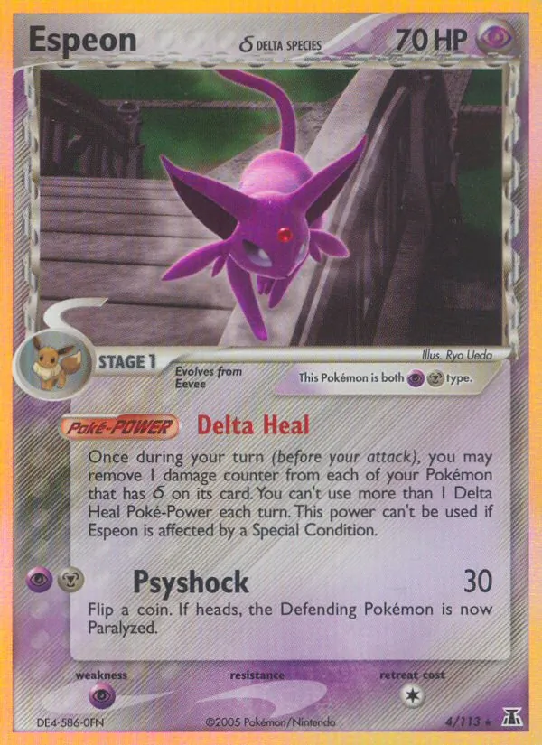 Espeon δ #4 – Delta Species card