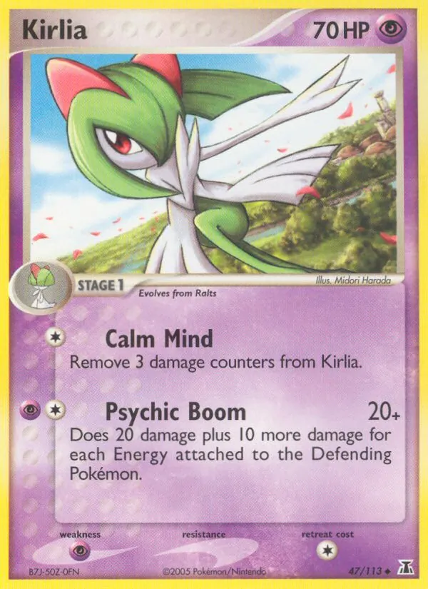 Kirlia #47 – Delta Species card