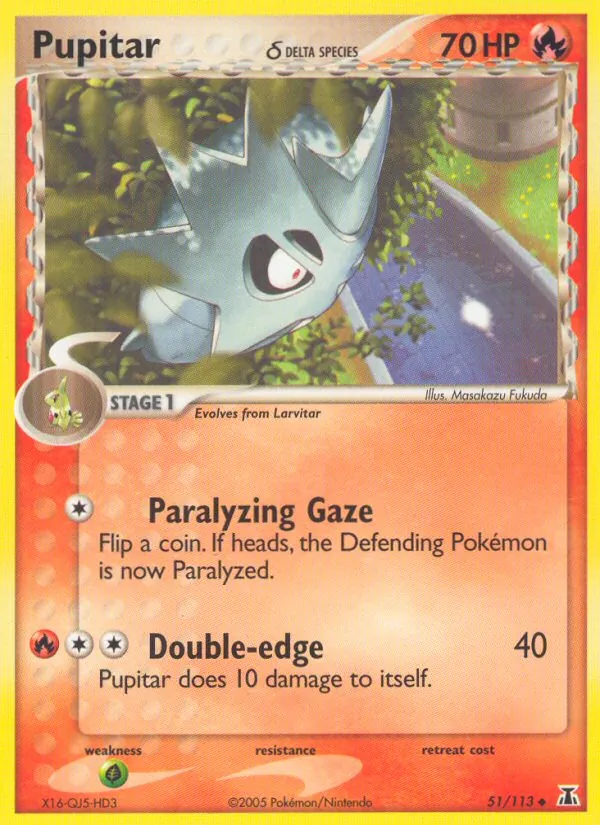 Pupitar δ #51 – Delta Species card
