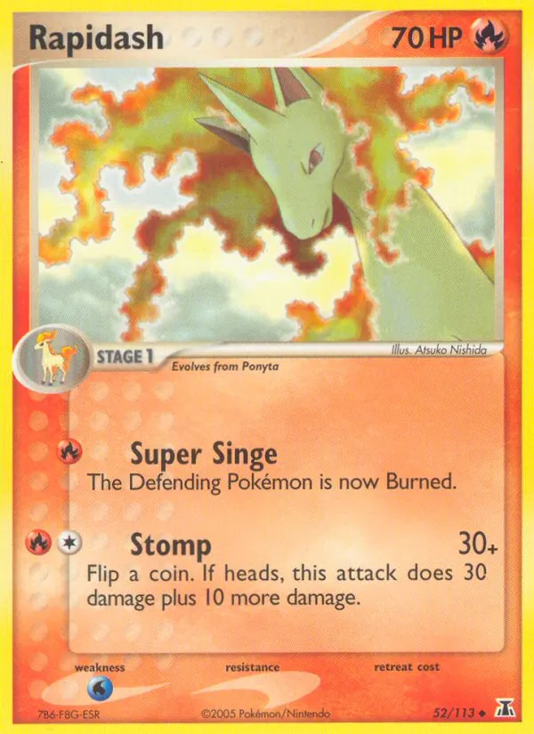 Rapidash #52 – Delta Species card