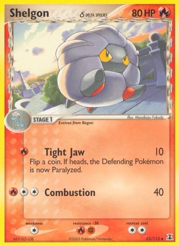 Shelgon δ #53 – Delta Species card