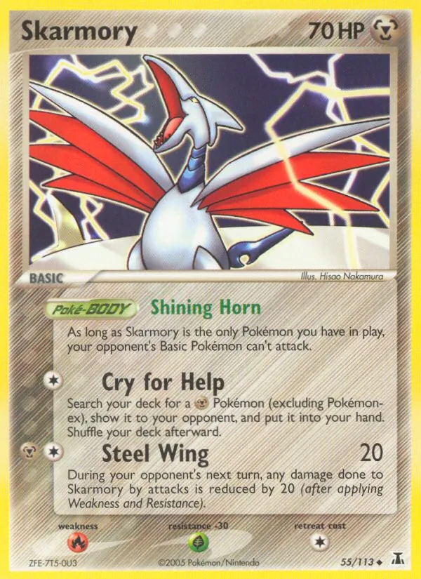 Skarmory #55 – Delta Species card